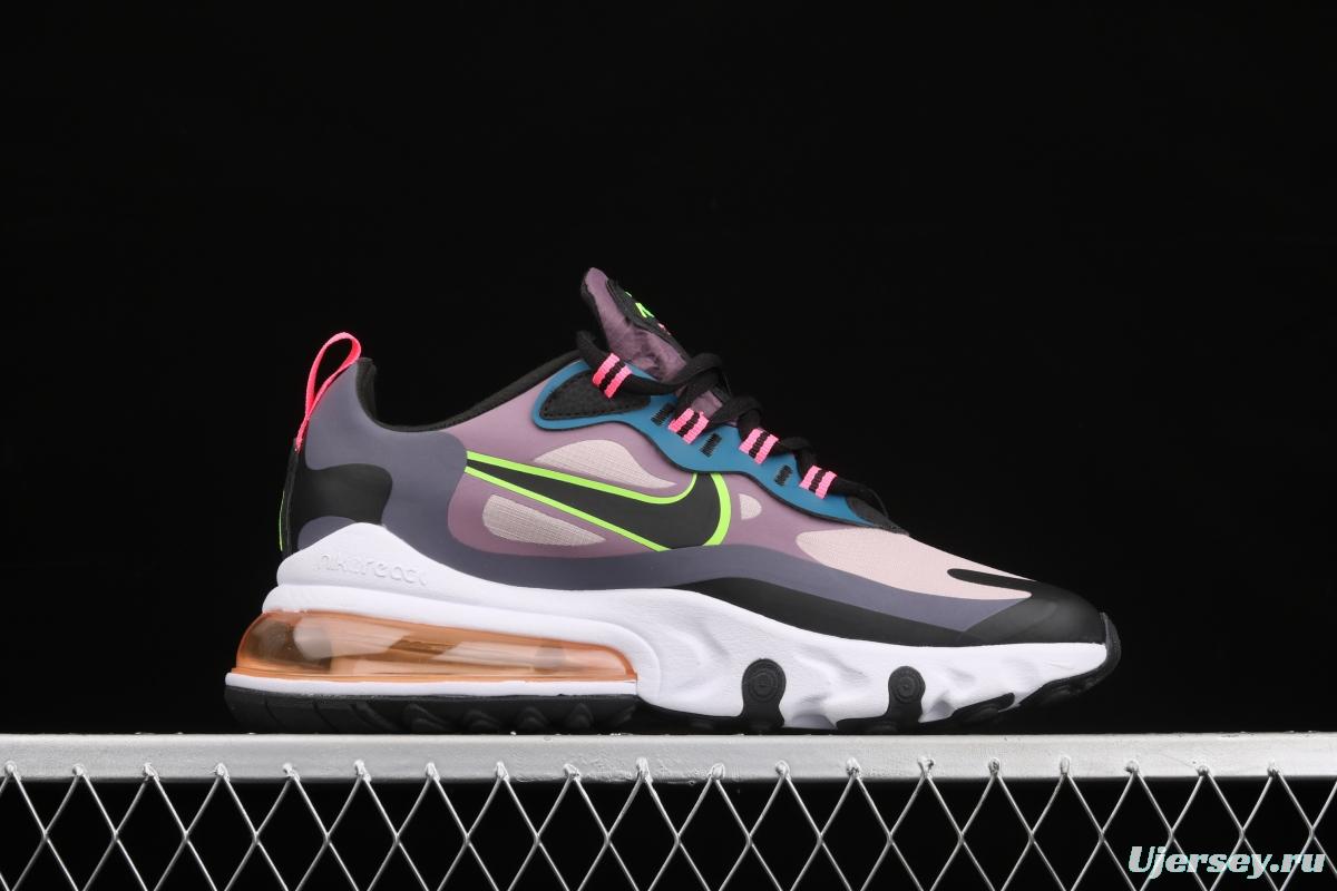 NIKE Air Max 270React new high frequency mesh hollowed-out half-palm air cushion running shoes CV8818-500