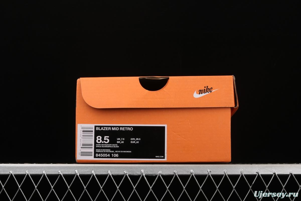NIKE Blazer Mid Retro Trail Blazers Leather High-top Leisure Sports Board shoes 845054-106