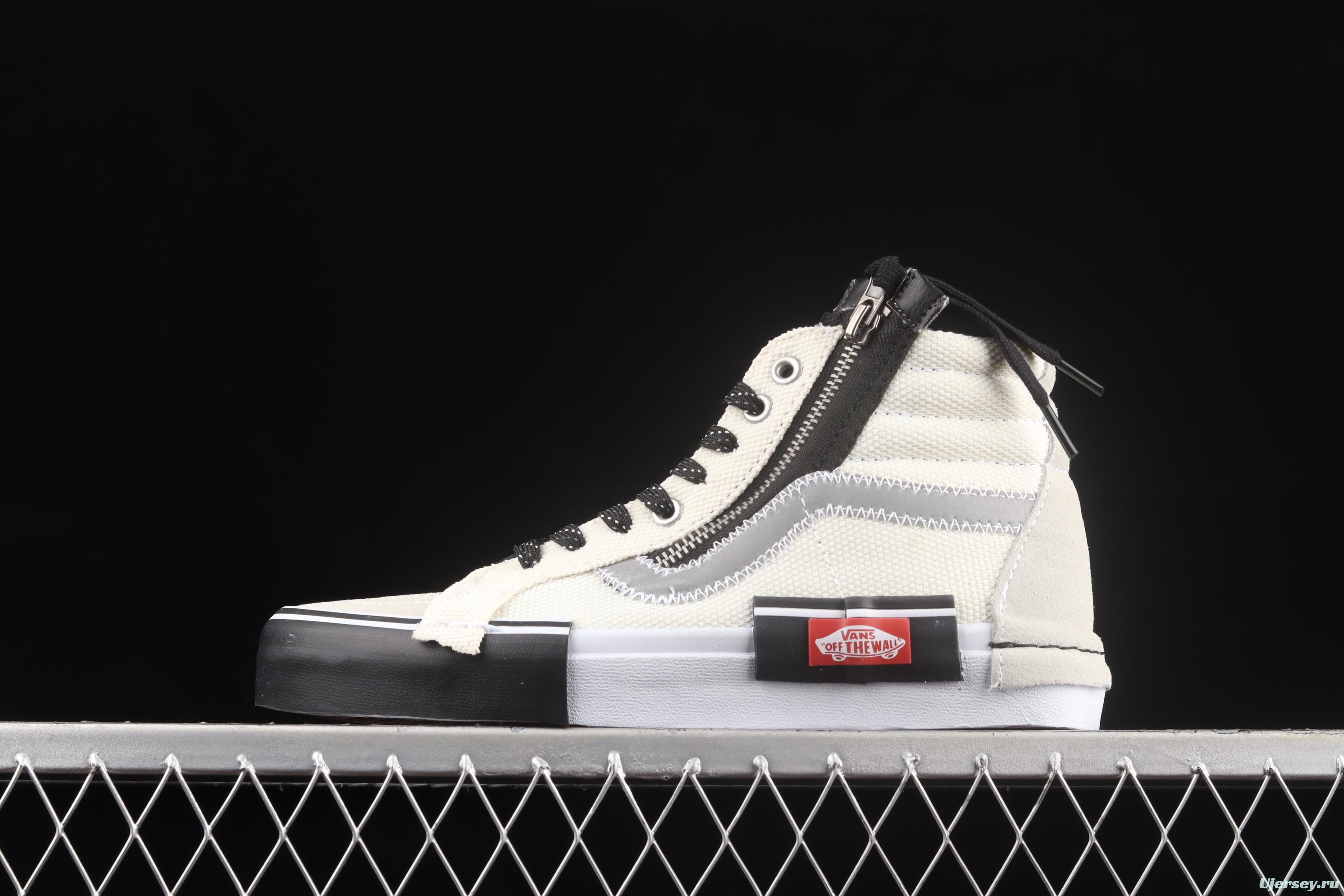 Vans Vault Sk8-Hi Reissue Ca deconstruction high top 3M reflective canvas vulcanized shoes VN0A3WM1TUU