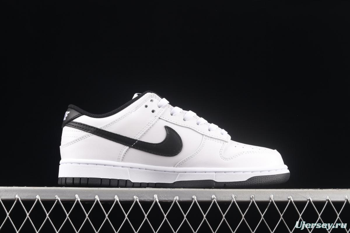 NIKE SB DUNK Low white and black color dunk series low-side leisure sports skateboard shoes DD1503-113