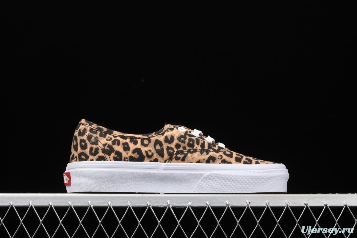 Vans Authentic 2021SS official website limited leopard print low-top casual board shoes VN0AODUNQQ