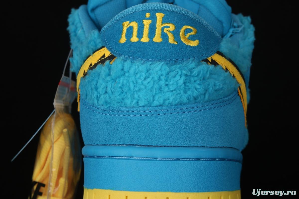 Grateful DeAdidas x NIKE SB DUNK Low Yellow Bear joint style blue and yellow bear sports skateboard shoes CJ5378-400