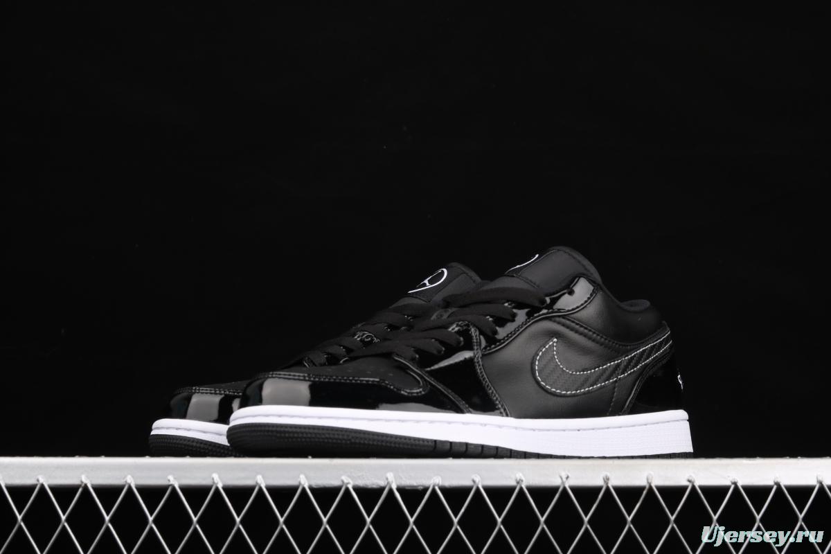 Air Jordan 1 Low ASW low-top all-Star patent leather black low-top basketball shoes DD1650-001