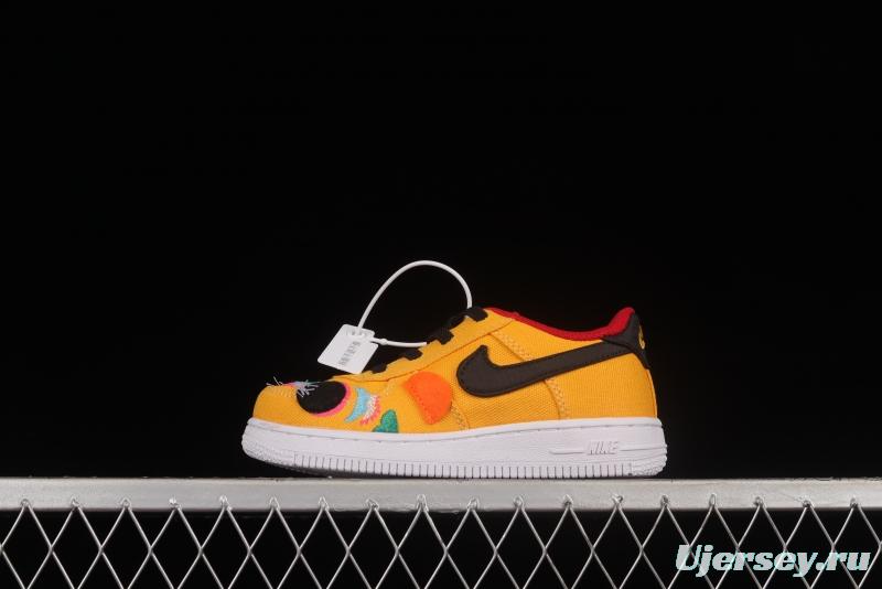 NIKE Air Force 1'07 TD New Year Tiger Canvas Size Kids DQ5072-701