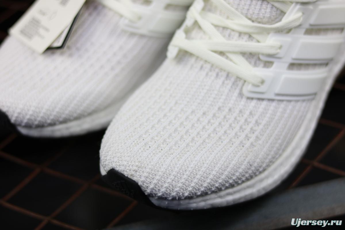Adidas Ultra Boost 4.0BB6168 fourth generation knitted striped pure white UB