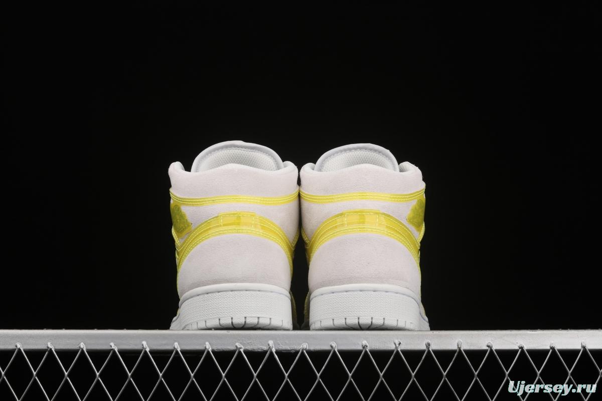 Air Jordan 1 Mid Lx beige Zhongbang basketball shoes DA5552-107
