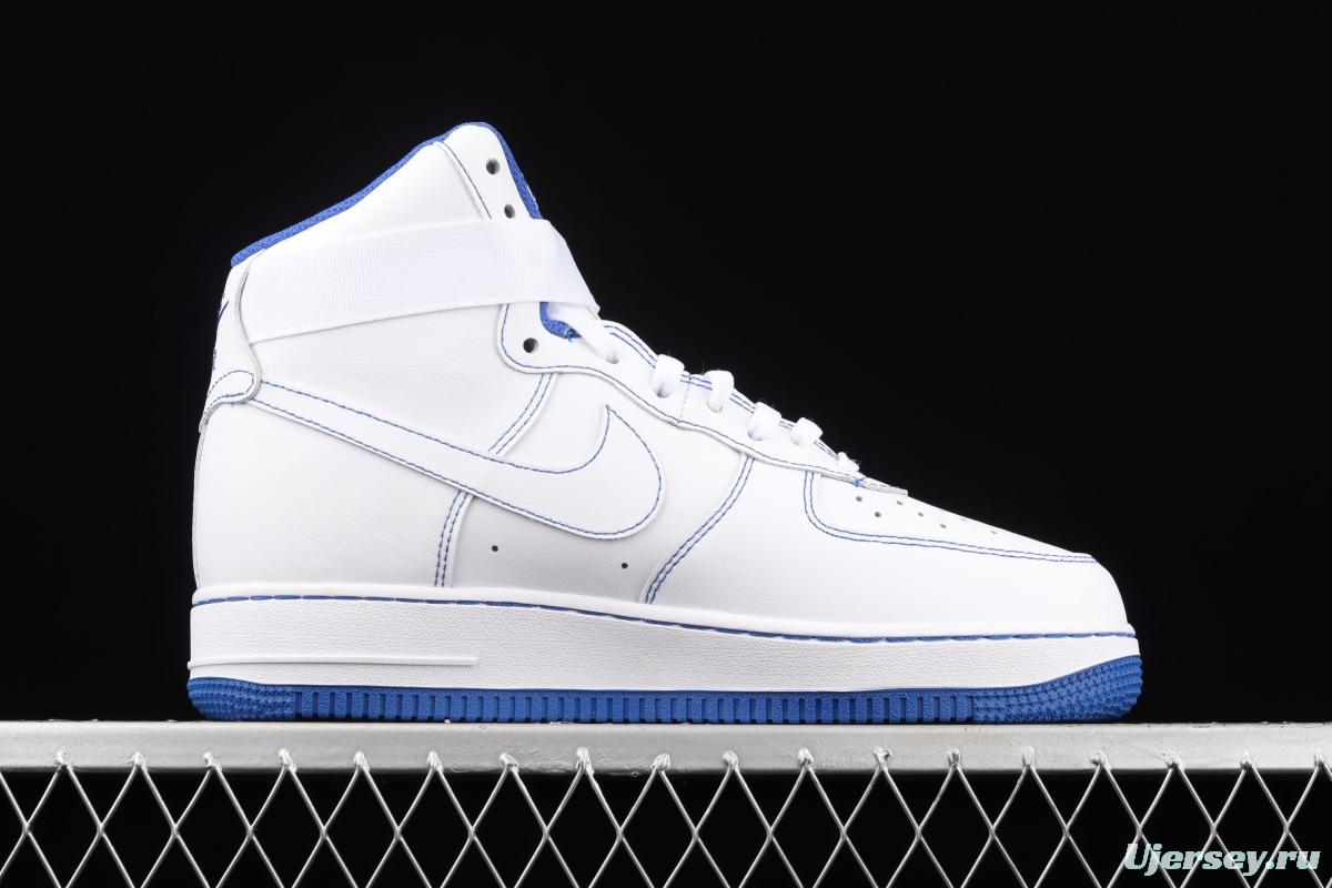 NIKE Air Force 1 High'07 white and blue high top casual board shoes CV1753-101