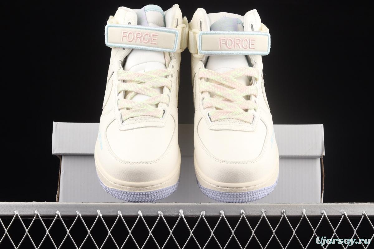 NIKE Air Force 1 Hi UT air force rice white high top casual board shoes CQ4810-111,