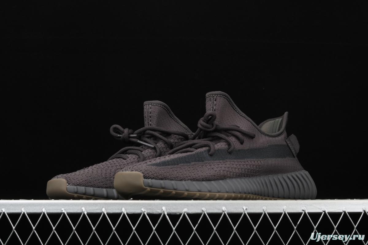 Adidas Yeezy Boost 350 V2 Cinder FY2903 Darth Coconut 350 second generation hollowed-out side transparent black angel color BASF popcorn