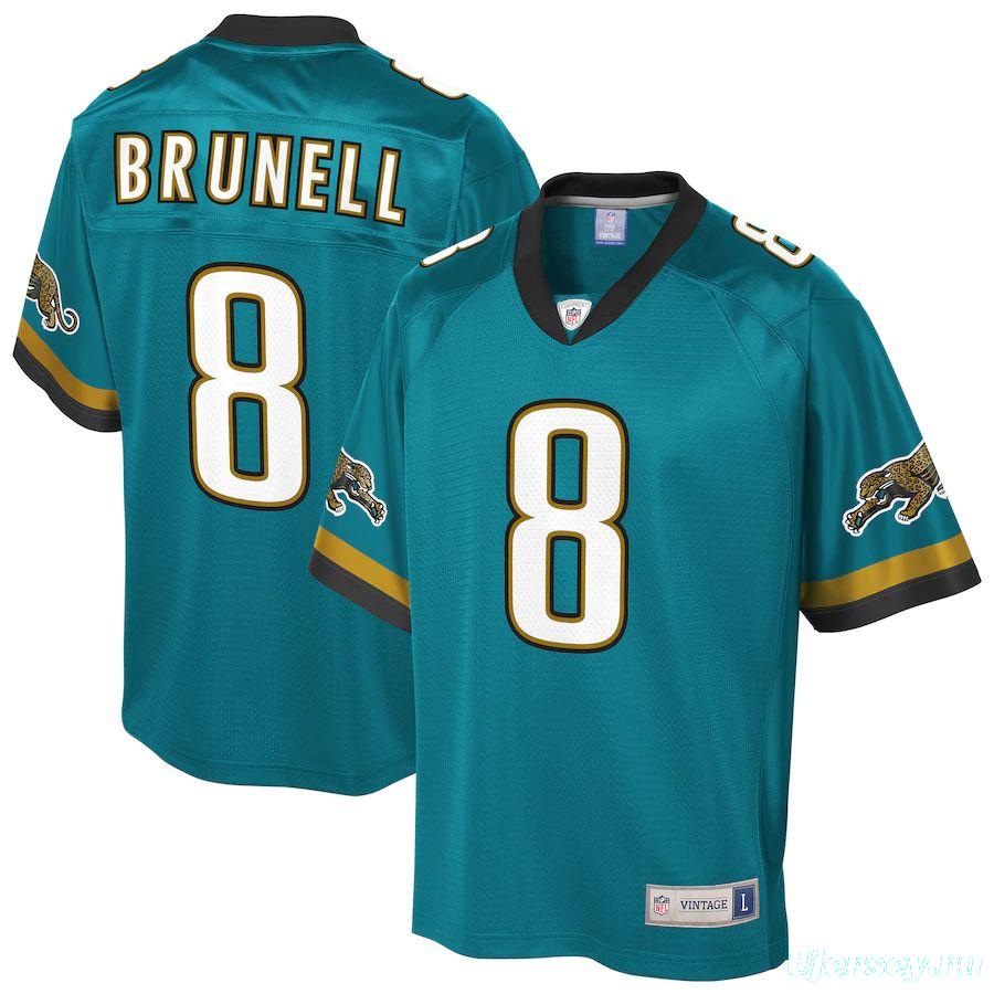 Men's Mark Brunell Pro Line Teal Retired Replica Player Limited Team Jersey