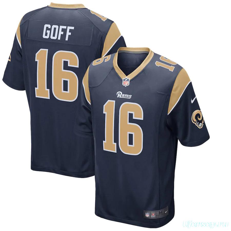 Men's Jared Goff Navy Player Limited Team Jersey