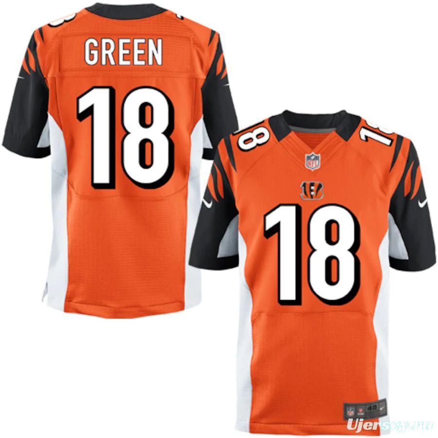 Men's AJ Green Orange Player Elite Team Jersey