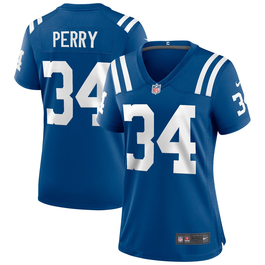 Women's Joe Perry Royal Retired Player Limited Team Jersey