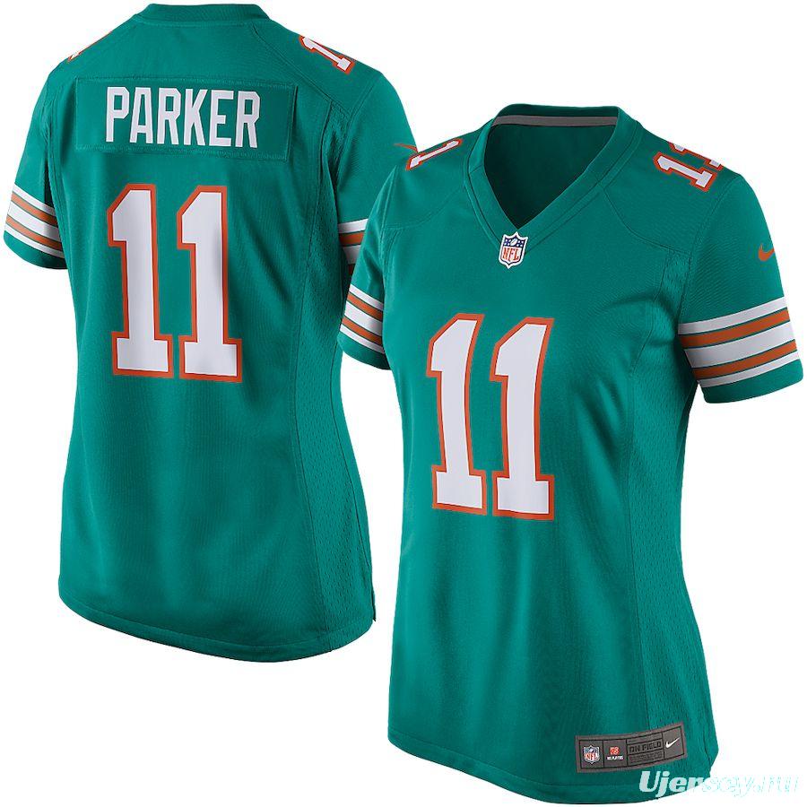 Women's DeVante Parker Aqua Player Limited Team Jersey