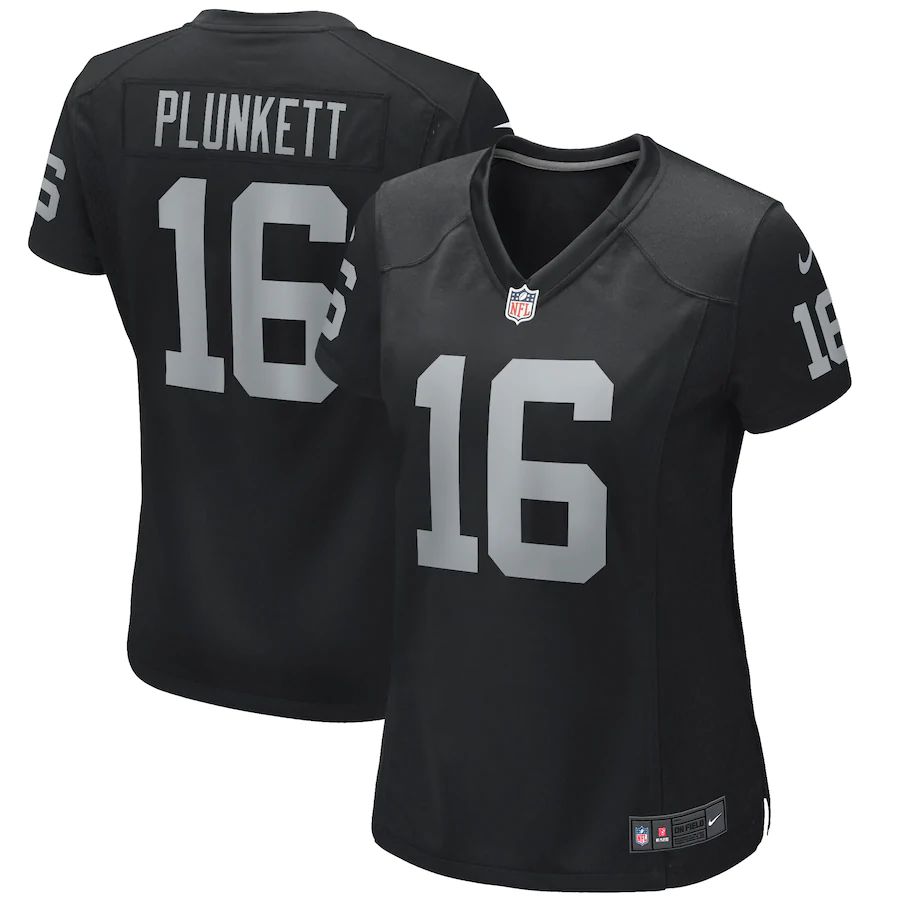 Women's Jim Plunkett Black Retired Player Limited Team Jersey