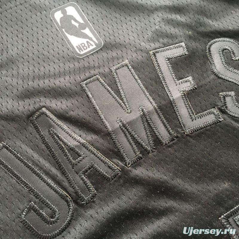 Men's LeBron James Gray Retro Classic Team Jersey