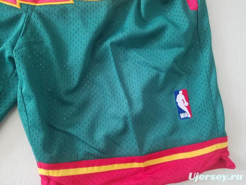 Seattle 1995-96 Throwback Classics Basketball Team Shorts