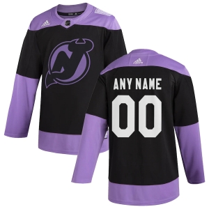 Youth Black Hockey Fights Cancer Custom Practice Team Jersey