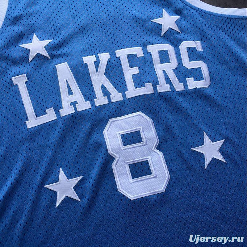 Men's Kobe Bryant Blue Retro Classic Team Jersey