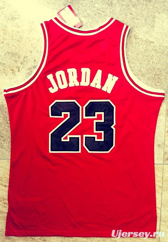 Men's Michael Jordan Red Retro Classic Team Jersey