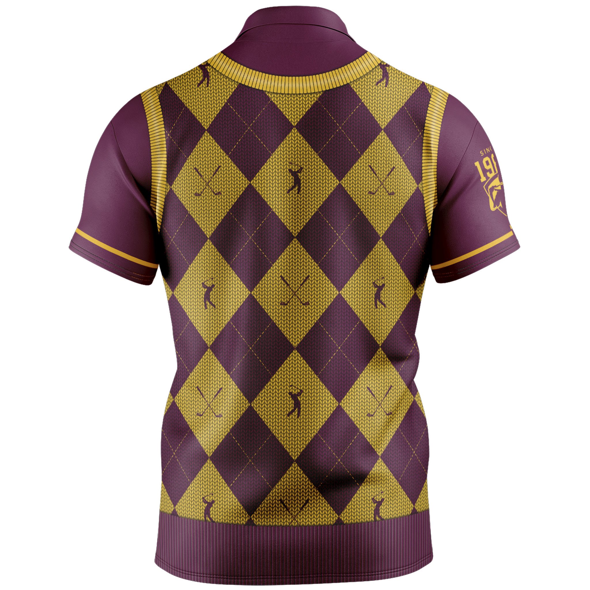 Brisbane Broncos 2021 Men's Fairway Golf Polo Shirts