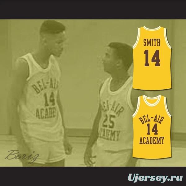 The Fresh Prince of Bel-Air Will Smith Bel-Air Academy Yellow Basketball Jersey