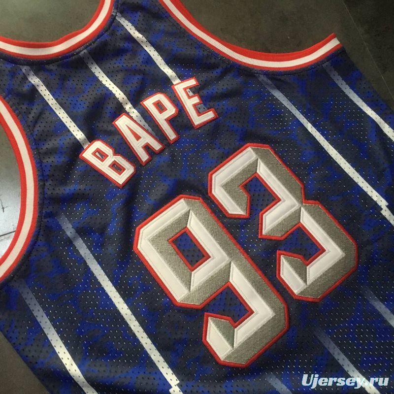 Men's BAPE Blue Retro Classic Team Jersey