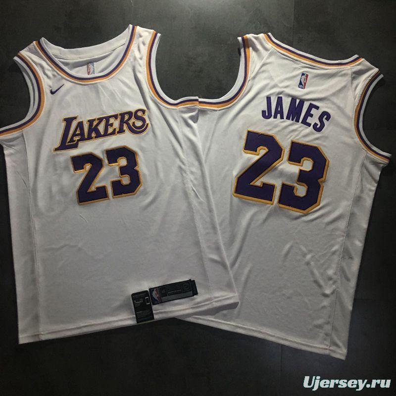 Men's LeBron James White Retro Classic Team Jersey