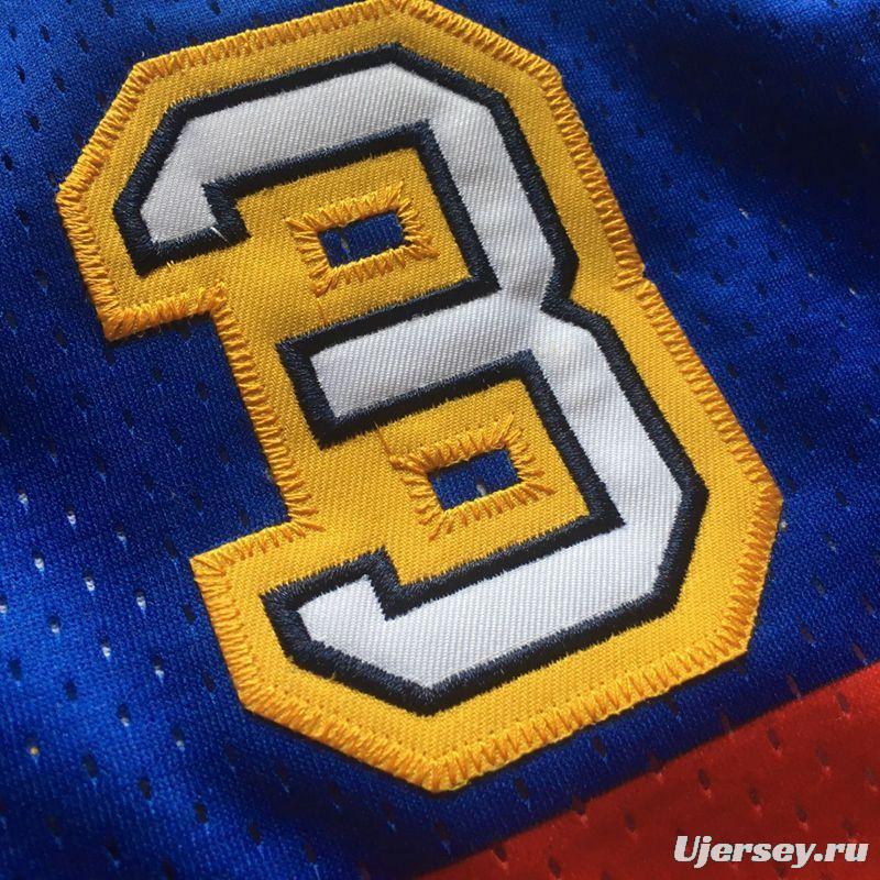 Men's Allen Iverson Blue Retro Classic Team Jersey