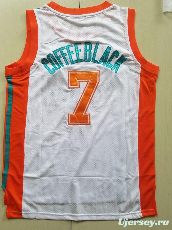Flint Tropics 7 Coffee Black Basketball Jersey Semi Pro Team New