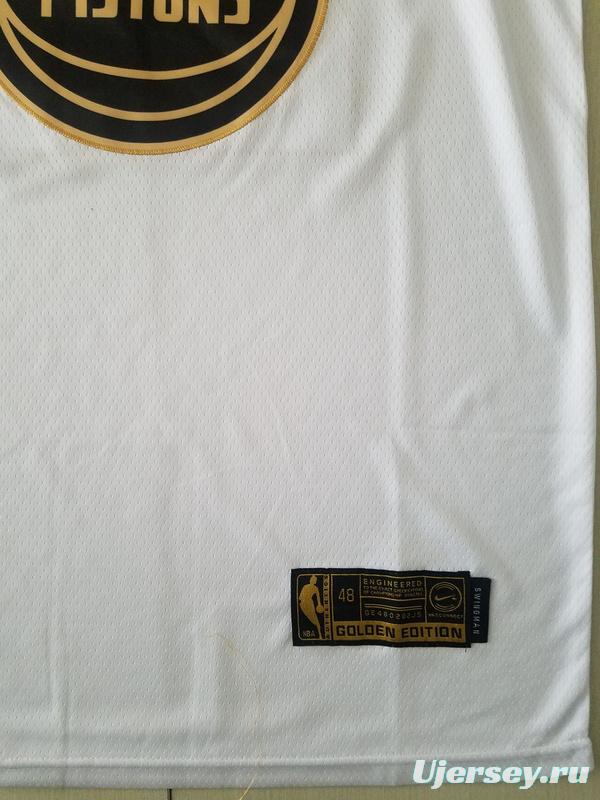 Derrick Rose 25 White Golden Edition Jersey