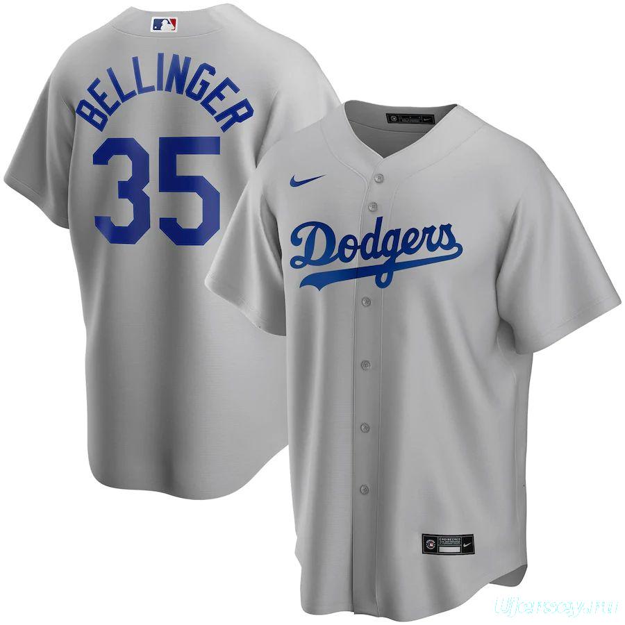 Men's Cody Bellinger Gray Alternate 2020 Player Team Jersey