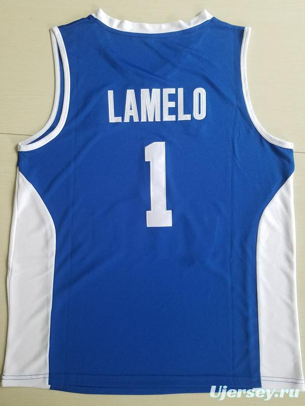 Lamelo Ball 1 Lithuania Vytautas Blue Basketball Jersey