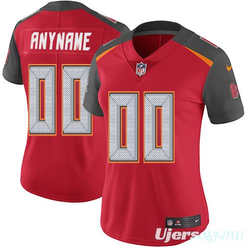 Women's Red Custom Game Team Jersey