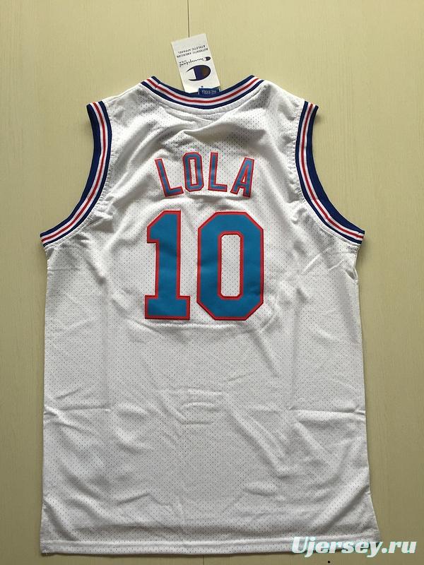 Lola 10 Movie Edition White Basketball Jersey