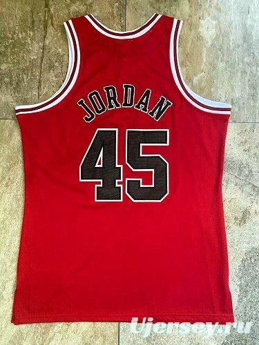 Men's Michael Jordan Red Retro Classic Team Jersey