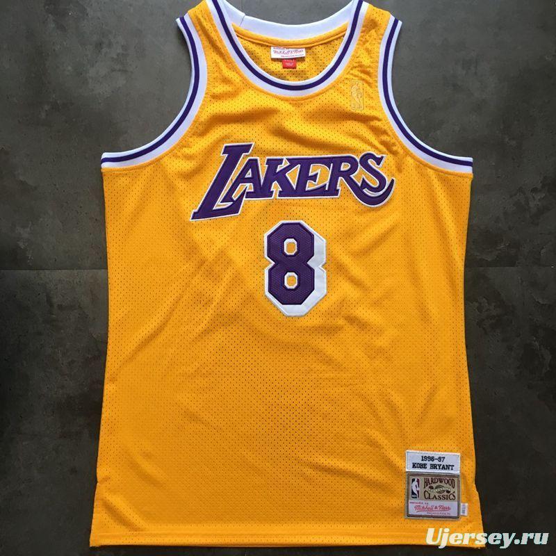 Men's Kobe Bryant Yellow Retro Classic Team Jersey