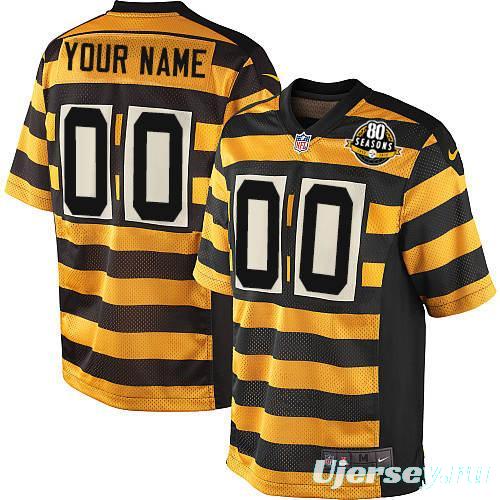 Men's Gold Custom Alternate Game Team Jersey