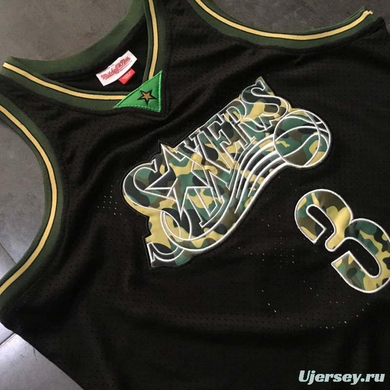 Men's Allen Iverson Black Retro Classic Team Jersey