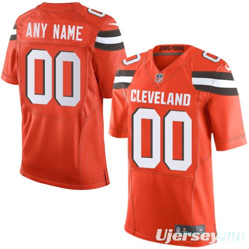 Men's Orange Custom Elite Team Jersey