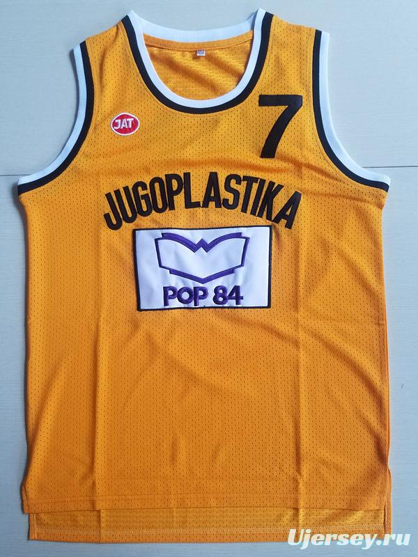 Toni Kukoc 7 Jugoplastika Split Basketball Jersey