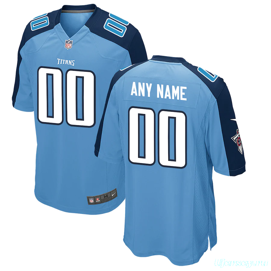 Men's Light Blue Custom Alternate Team Jersey