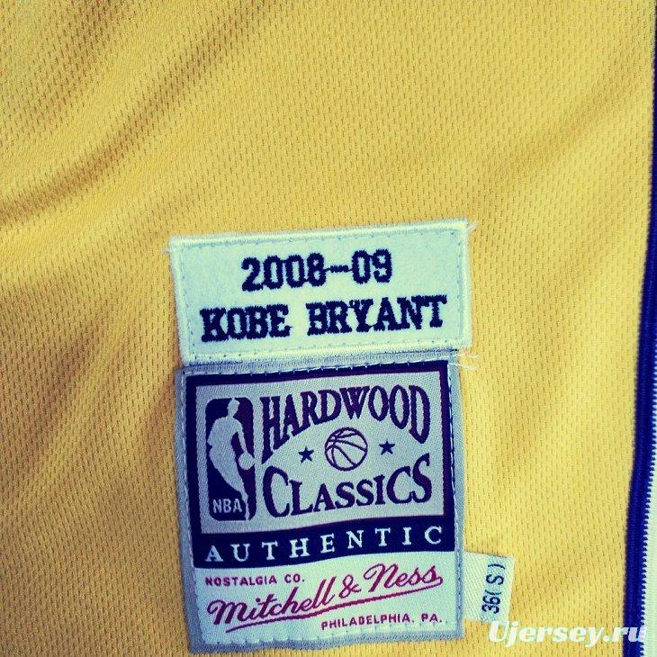 Men's Kobe Bryant Yellow Retro Classic Team Jersey