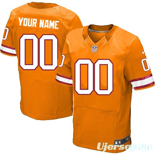 Men's Custom Orange Alternate Elite Team Jersey