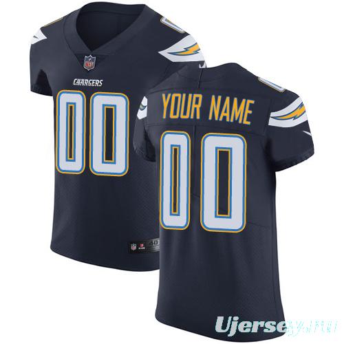 Men's Navy Blue Custom Elite Team Jersey