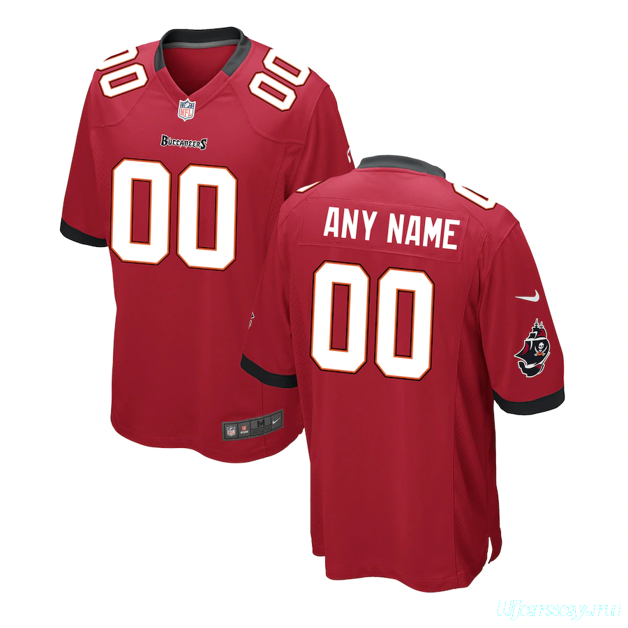 Men's Red Custom Game Team Jersey