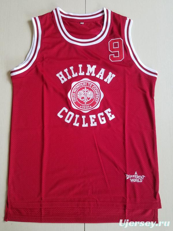 Dwayne Wayne 9 Hillman College Theater Maroon Basketball Jersey A Different World