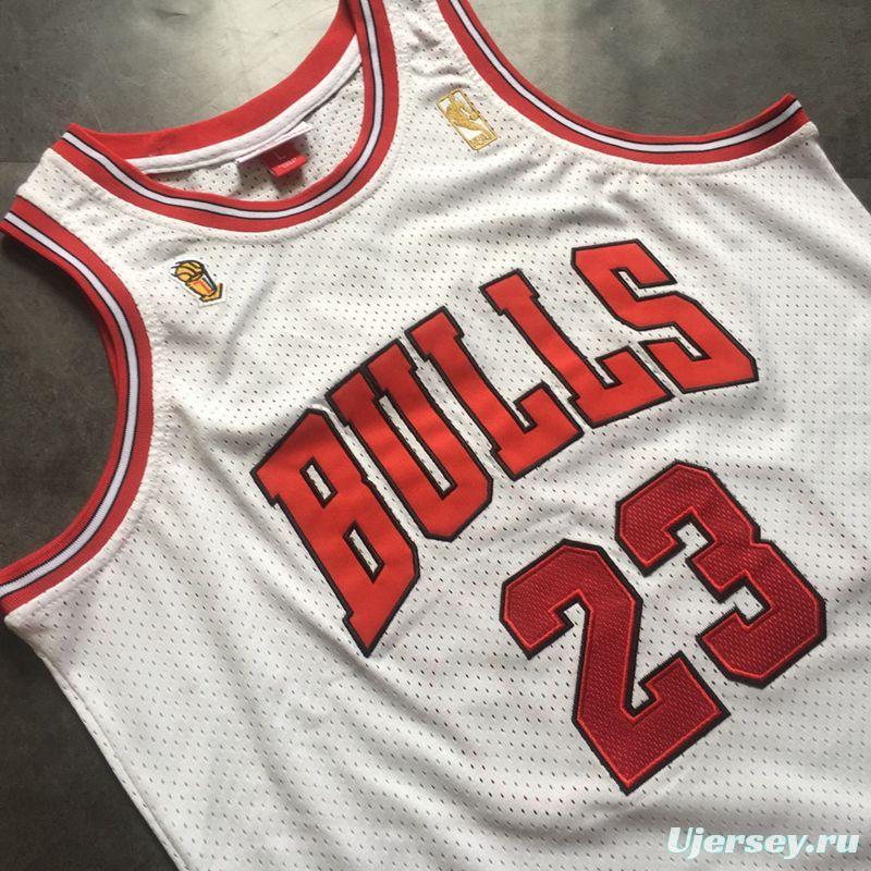 Men's Michael Jordan White Retro Classic Team Jersey