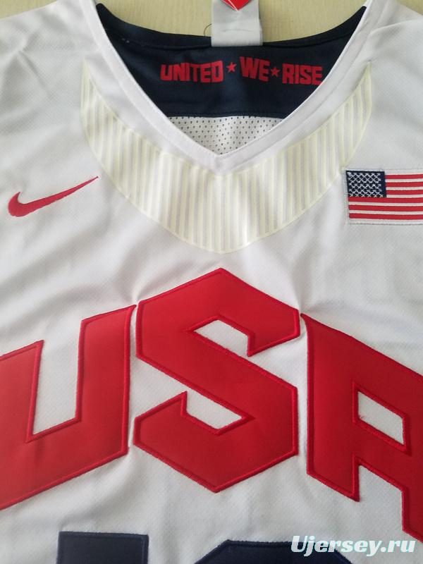 Kobe Bryant 10 White USA Basketball Jersey