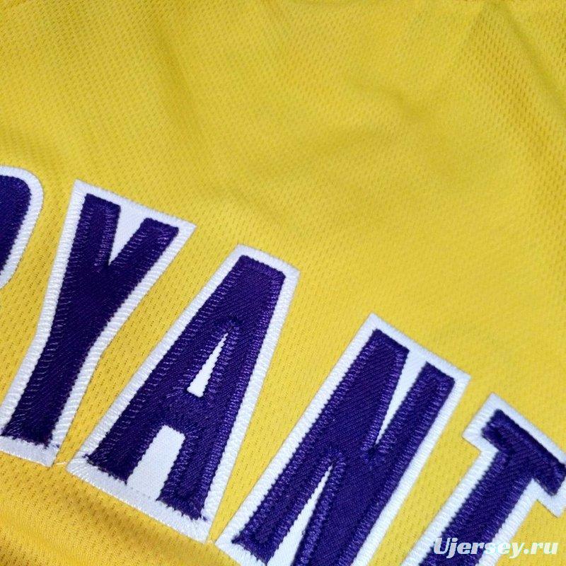 Men's Kobe Bryant Yellow Retro Classic Team Jersey